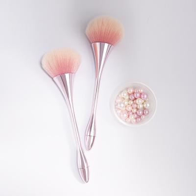 China New Flat Brush Style Cosmetic Sweeps Basic Synthetic Eyelash Hair Makeup Blending Brushes for sale