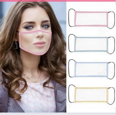 China Fashionable Reusable Reusable Washable Reusable Fully Clear Reusable Mouth Face Mask Odorlessness Breathable Reusable Transparent Tarpaulin for sale