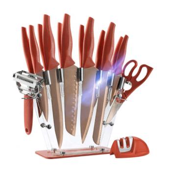 China Factory Outlet Modern Stainless Steel 8 Pieces Japanese Damascus Kitchen Knife Set for sale