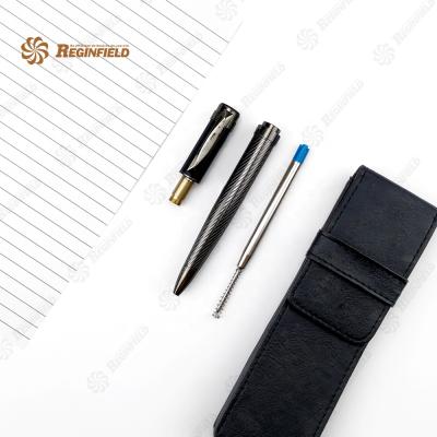 China Fashion Engraving Novelty Engraved Luxury Large Custom Wholesale Metal Brass Embossed Ballpoint Pen for sale