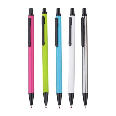 China Office Normal Multicolor School Appearance Gift Metal Click Custom Promotional Gel Ink Pen for sale