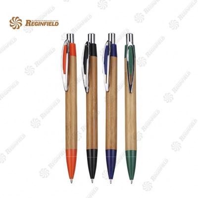 China Promotional Pen Eco-friendly Bamboo Pen Plastic Ball Pen For Pen Customer Logo Print Promotional for sale