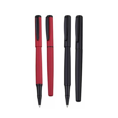 China Wholesale Luxury Red Fashion Signature Roller Stainless Steel Metal Rollerball Pen for sale