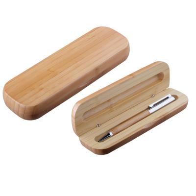 China Fast Shipping Custom LOGO Business Gifts Wooden Pen Box New Gift Promotion Goods Good for sale