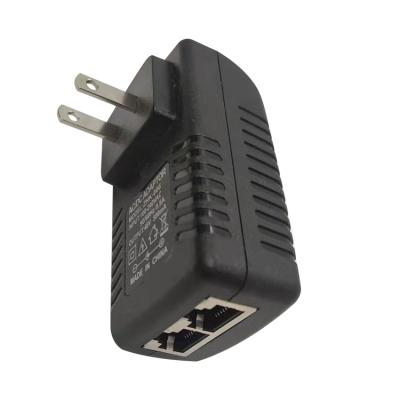 China Network Communications Security CCTV Camera Power Over Ethernet Supply Adapter Poe Passive Injector 48V0.5A 500MA for sale