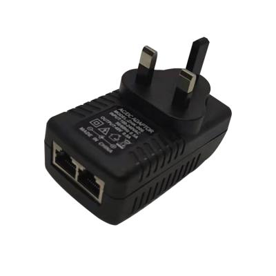 China Network Transmission 24V1000ma Ethernet LAN POE Power Supply 24V1A 24W Power Adapter for sale