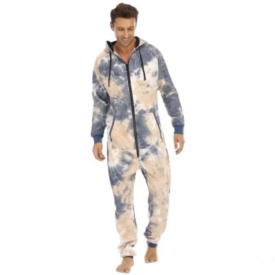 China small MOQ Anti-wrinkle men's tie dye casual sports hoodie overalls hoodies tie dye for men's tie dye overalls for sale