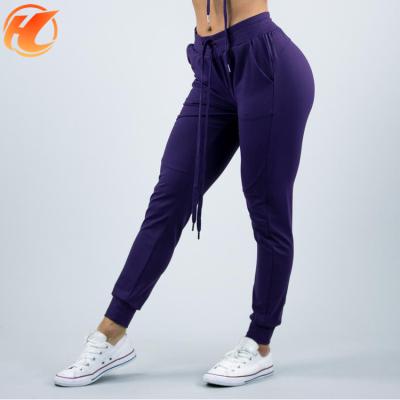 China OEM Anti-Static Wholesale Custom Women's Jogger Pockets Ladies Cotton Spandex Track Gym Sweatpants for sale