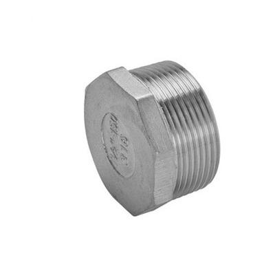 China Petroleum hex socket NPT bsp thread end steel pipe fittings square stainless hexagon head for sale