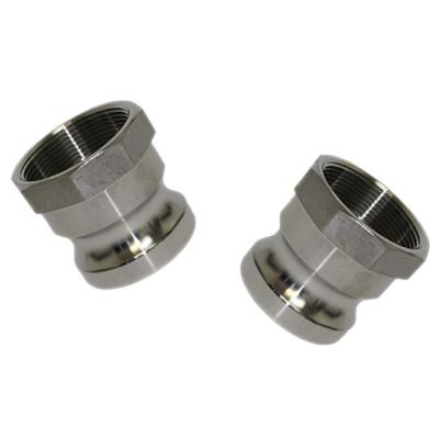 China Water Pipeline Precision Casting Quick Push Steel Pipe Connector Stainless Adapter for sale