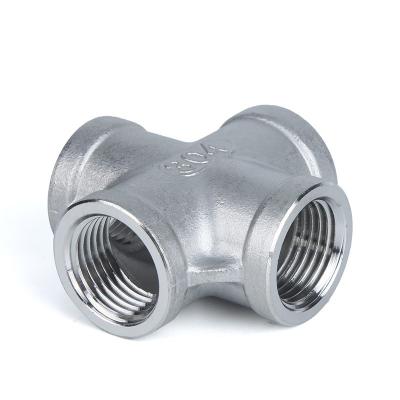 China Oil Cross Stainless Steel Tee SS Fittings Pipe Fitting for sale