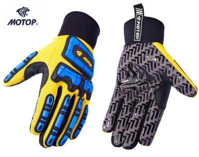 China New Design Durable TPR Protection Working Silicon Printing Whole Palm Safety Glove for sale