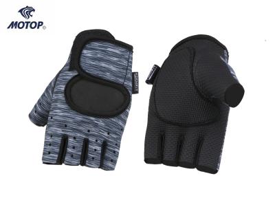 China Durable Custom Sports Half Finger Neoprene Gym Gloves With Safe Grip Padding for sale