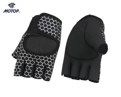 China Durable Printing Design Neoprene Palm Sports Half Finger Training Gym Gloves Fitness For Women for sale