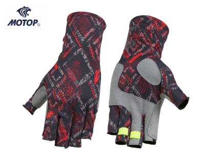 China New Style Half Fingers UV Protection Winter Outdoor UV Protection Fishing Glove for sale