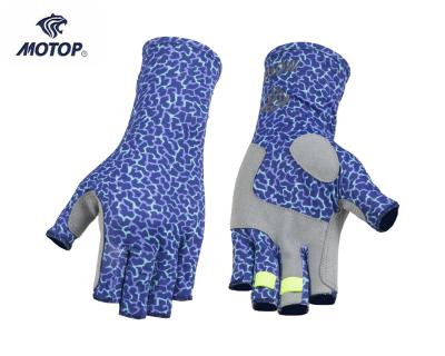 China Half Finger UV Protection Summer Style Top Protection Outdoor Fishing Glove for sale