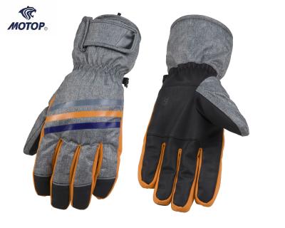 China New Quality Durable Windproof Winter Outdoor Sports Snow PU Palm Ski Glove for sale