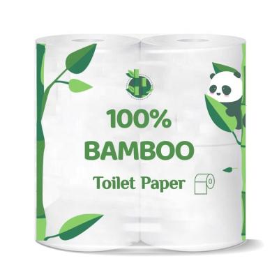 China OEM Certified Eco Friendly Soft Organic Eco - Friendly Custom Cheap 4 3 2 Ply Bamboo Toilet Paper for sale