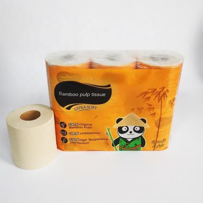 China Bamboo Wholesale White Tissue Paper Tissue Paper Tissue OEM Bathroom Hotel Roll Wrapped Toilet Paper Roll for sale