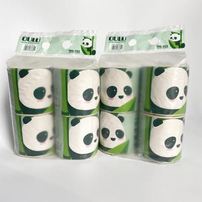 China Portable Toilet Paper Toilet Paper Strong Oil Absorption RV Washing Room/Office/Hotel/Home Roll Recycled Toilet Paper for sale