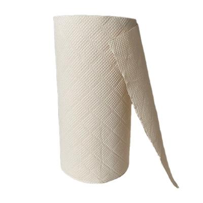 China 100% Virgin Bamboo Pulp Unbleached Porcelain Kitchen Paper Towel Roll Towels Wholesale Embossing Kitchen Hand Towel for sale