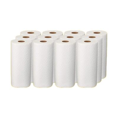 China 100% Virgin Bamboo Pulp Embossed Without Additives No Fluorescent Agents 2 Ply Kitchen Paper Towel Kitchen Towels Roll Paper for sale