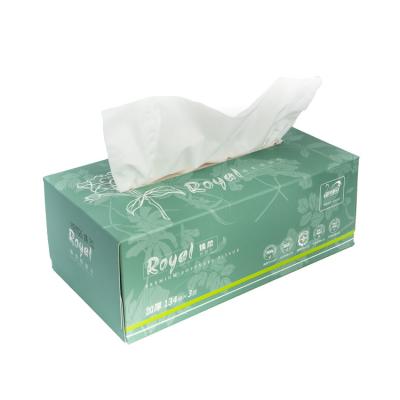 China OEM Organic Eco-Friendly Bamboo Tissue Virgin Pulp Facial Tissue White Bamboo Facial Tissue Paper Free Sample for sale