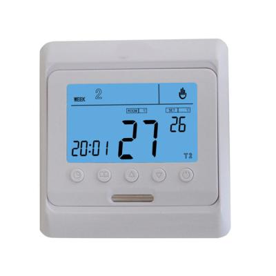 China 220V RS485 Modern Weekly Programmable Digital Thermostat Water Floor Heating Digital Radiant Room Thermostat for sale