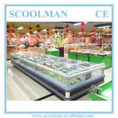 China Single-Temperature Island Chest Freezer Display For Ice Cream for sale