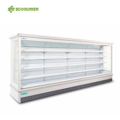 China Remote Type Multi-platform Open Commercial Display Refrigerator Single-temperature Cooler Equipment for sale