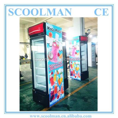 China Glass Ice Cream Display Single-Temperature One Door Upright Freezer for sale