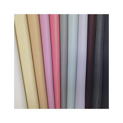 China Other PU Synthetic Cloth Fabric Hot Sale Leather Metallic Film Three Dimensional Effect Woven Sole Shoe Leather for sale