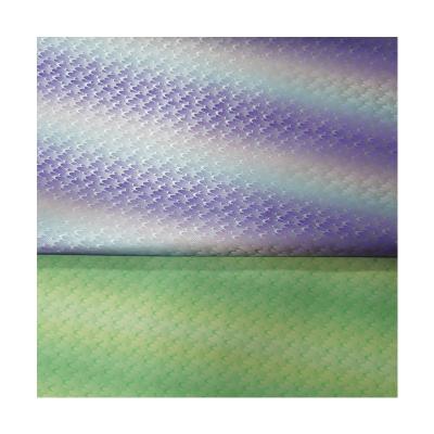 China Other Green Fashion Printed Grain Leatherette Fabric Release Synthetic Leatherette Material for sale