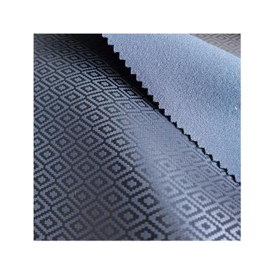 China Other factory direct sale fashion pattern green grain PU woven fabric is used for shoes and bags for sale