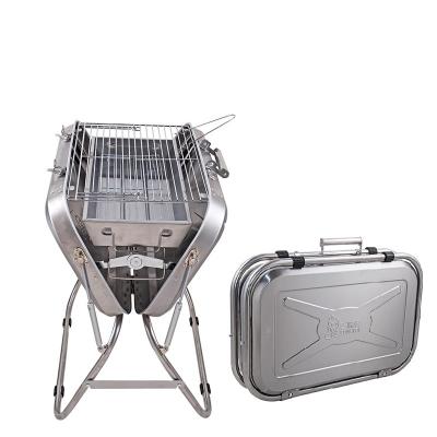 China Easily Assembled Modern Cheap Outdoor Camping Portable Picnic Household Stainless Steel Charcoal BBQ Grill for sale