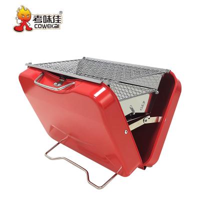 China Outdoor Household Stainless Steel Charcoal BBQ Foldable Easily Assembled Portable Grill for sale