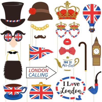 China Durable British Party Photo Booth Funny UK England Selfie British Props for sale