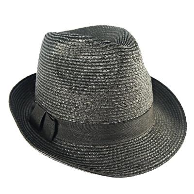 China Picture Customized Panama Straw Hats High Quality Unisex Paper Fedora Summer for sale