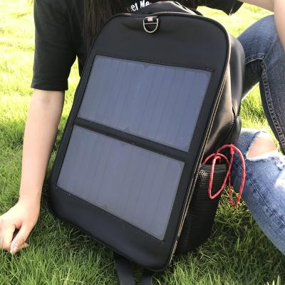 China Outdoor 14W Solar Panel Camping Solar Panel Backpack with USB Phone Charger for sale