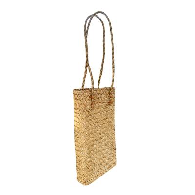 China New Viable Beach Straw Bag Travel Woven Multifunctional Yellow Handbag for sale