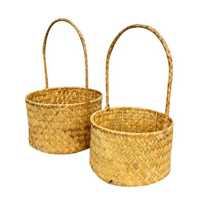 China 2021 Viable Hot Quality Multifunctional Home Decor Hanging Portable Woven Basket for sale