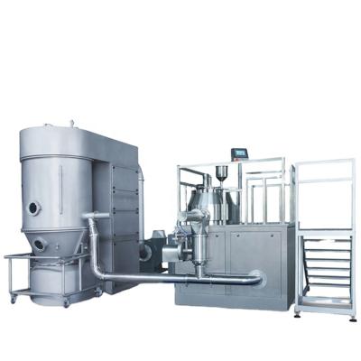 China Medicine Processing Easy Vertical Vibration Operate Pharmaceutical Granulation Machine Fluidized Bed Dryer for sale