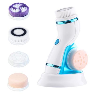 China Multi-Functional Waterproof Portable System Beauty Spa Beauty System OEM Face Wash Acne Treatment Electric Facial Recharge Cleansing Brush for sale