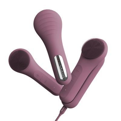 China OEM Mini Rechargeable Silicone Face Cleanser Custom Electric Facial Massage DEEP CLEANSING Cleansing Brush for sale