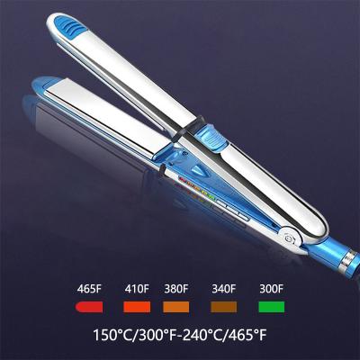 China Custom RV Hair Styling Tools Straightener PTC Heating Titanium Digital Flat Iron Flat Iron for sale