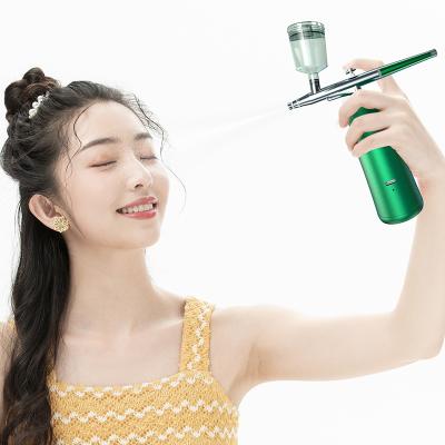 China China Green Color Household Appliances Nano Deep Injection Atomization Instrument Oxygen Injection Meter Face Beauty Equipment Professional Hydration Face for sale