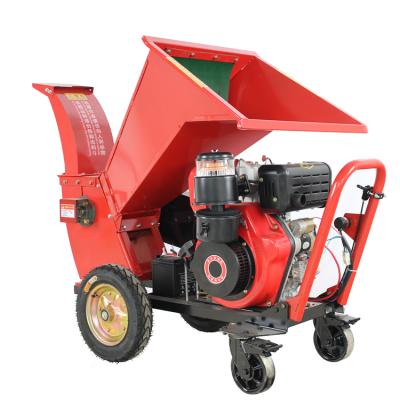 China Portable Wood Chipper Shredder Portable Hydraulic Water Cooled Electric Start Often Produce Firewood Oil Machine for sale