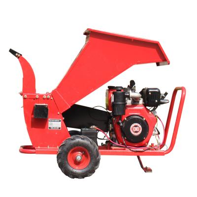 China High efficiency portable forestry log wood waste use self-powered hydraulic portable mobile wood chipper/wood shredder/shredder for sale