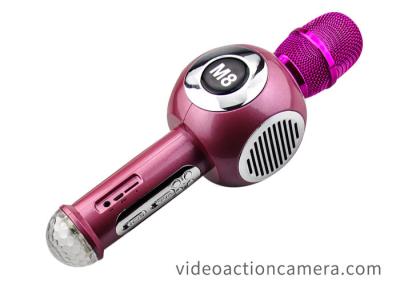 Chine Microphone sans fil durable Bluetooth de karaoke tenu dans la main avec le double haut-parleur à vendre