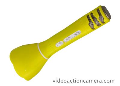 Chine Couleur de jaune de collecte de condensateur de Bluetooth de microphone du karaoke des hauts enfants de sensibilité à vendre